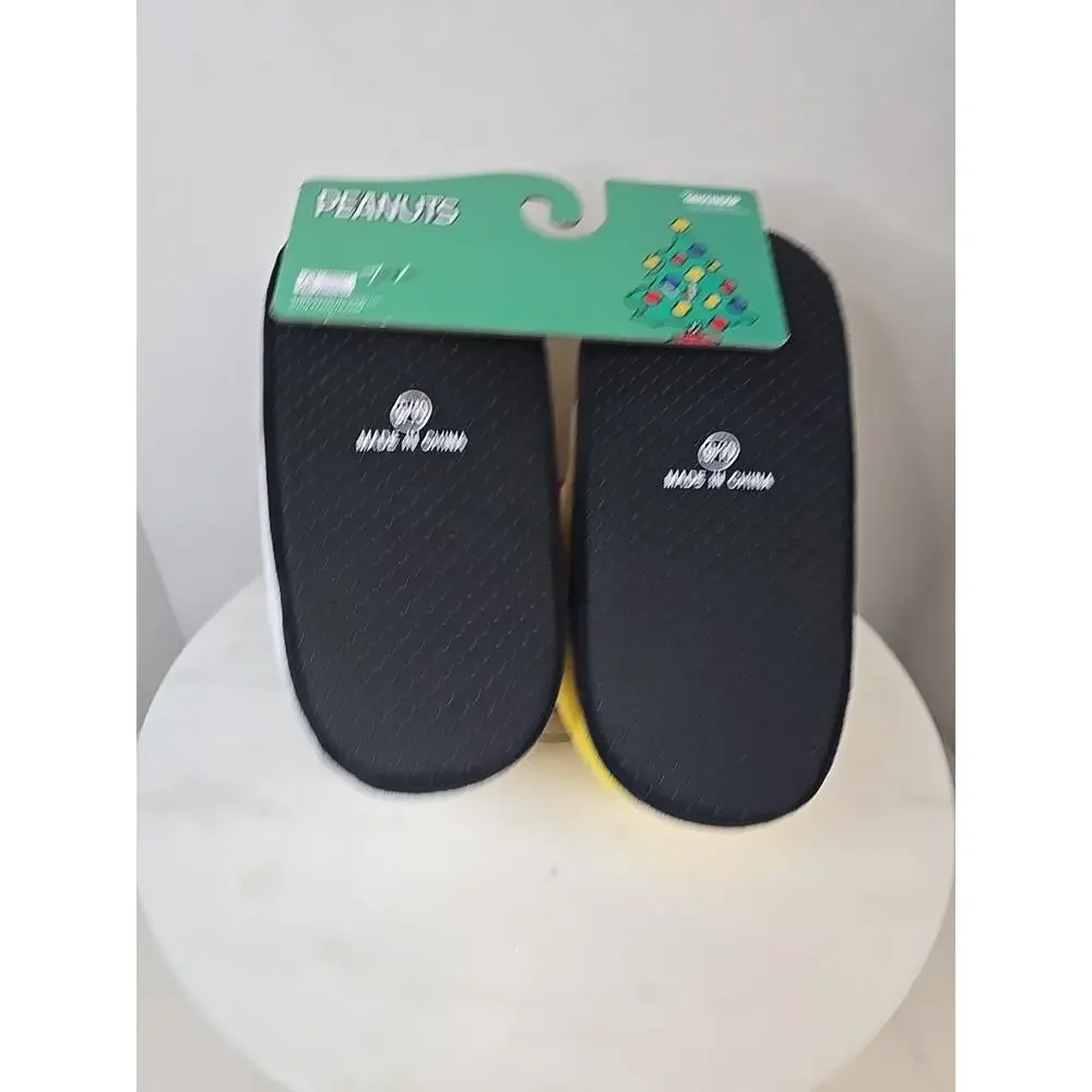 Adult Peanuts Snoopy Woodstock Slippers Men Size 9-10
